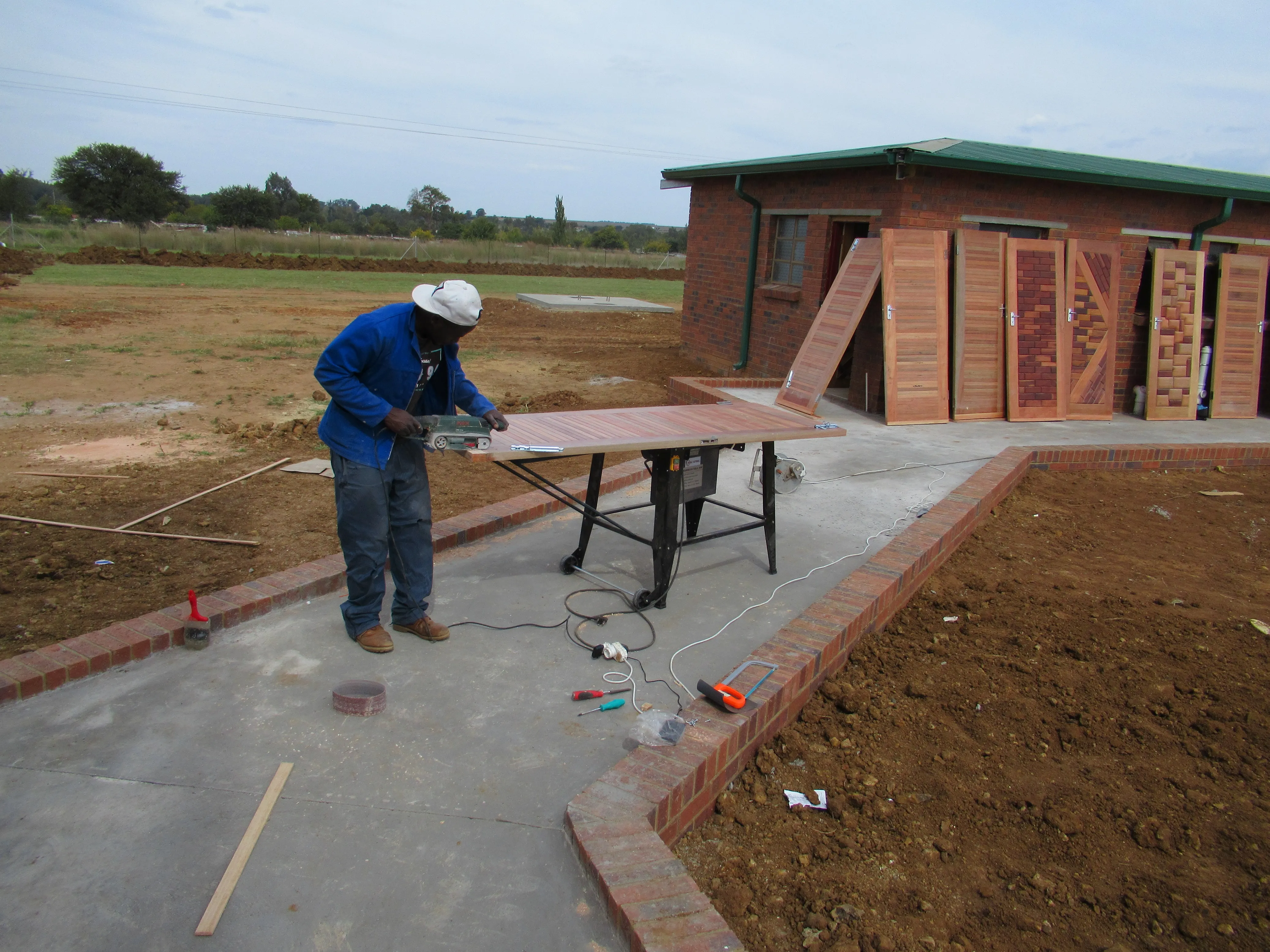 Early stages of constuction at Stbonaventure Centre 