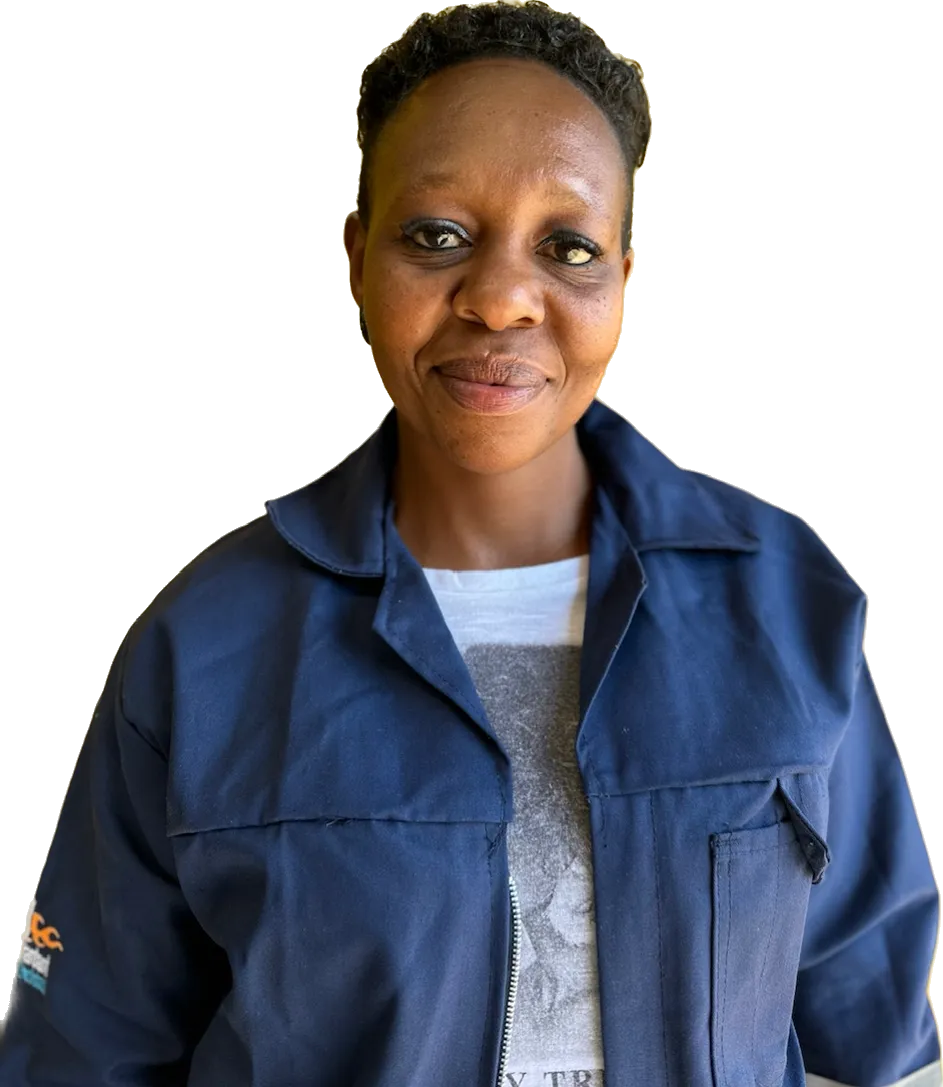 Photo of welding facilitator - Charlotte Moss 